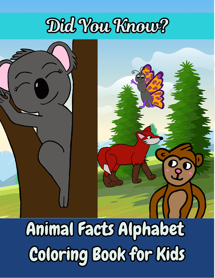 "Did You Know" Animal Facts Alphabet Coloring Pages product image (1)