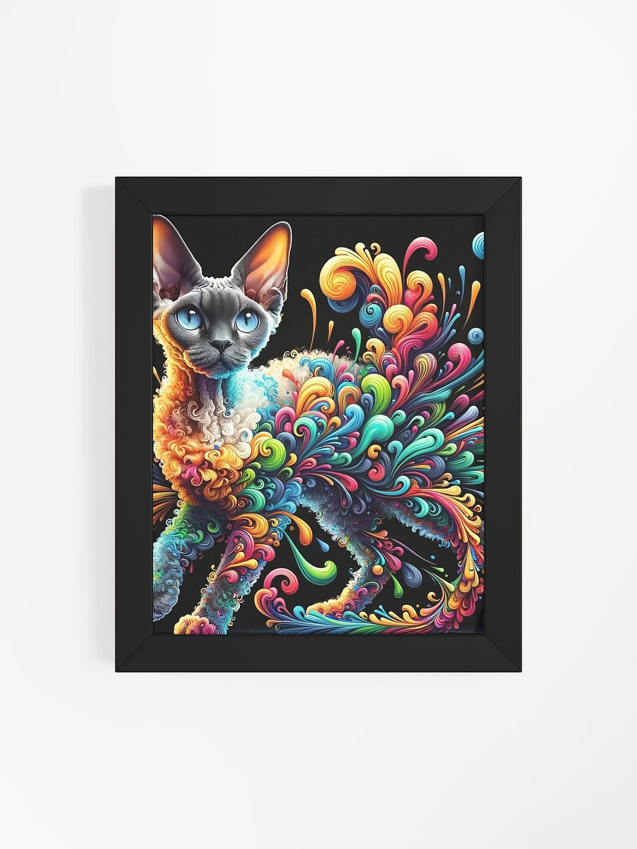 Framed High-Quality Matte Poster (in): Devon Rex 2 product image (71)