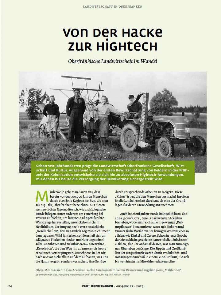 Von der Hacke zur Hightech. Landwirtschaft in Oberfranken product image (1)