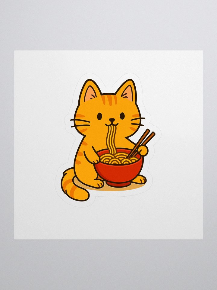 Noodly Nibbles Tabby Stickers product image (1)