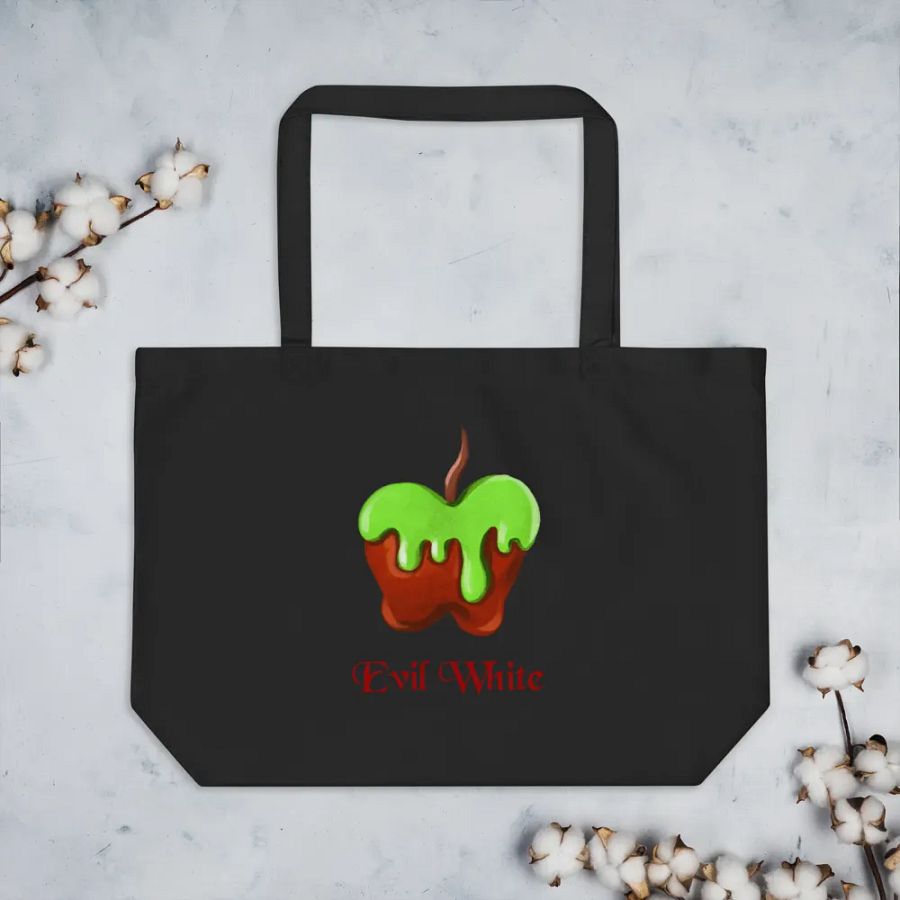 Evil White Graphic Printed Tote Bag product image (7)