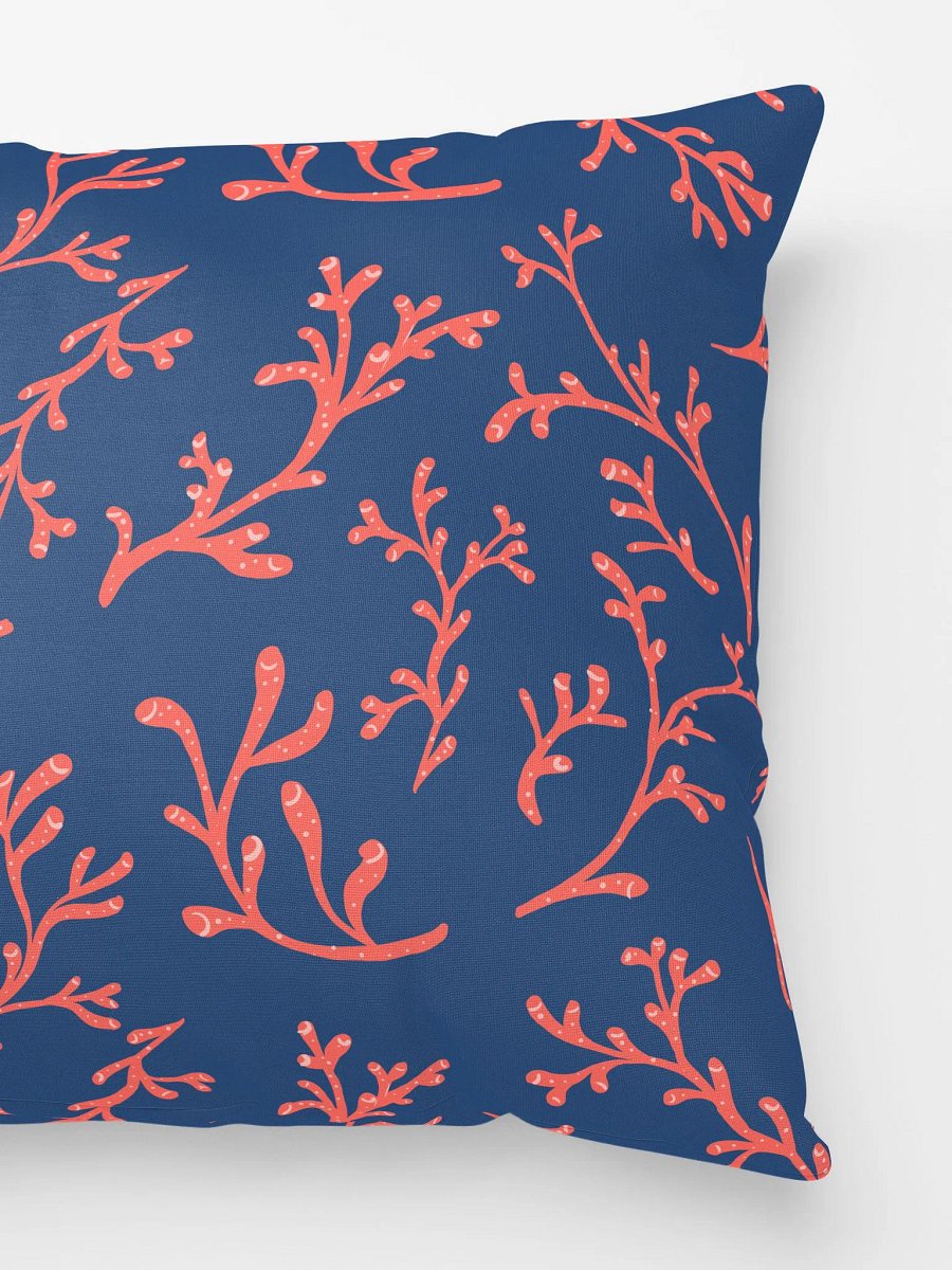 Coral and Navy Pillow product image (5)