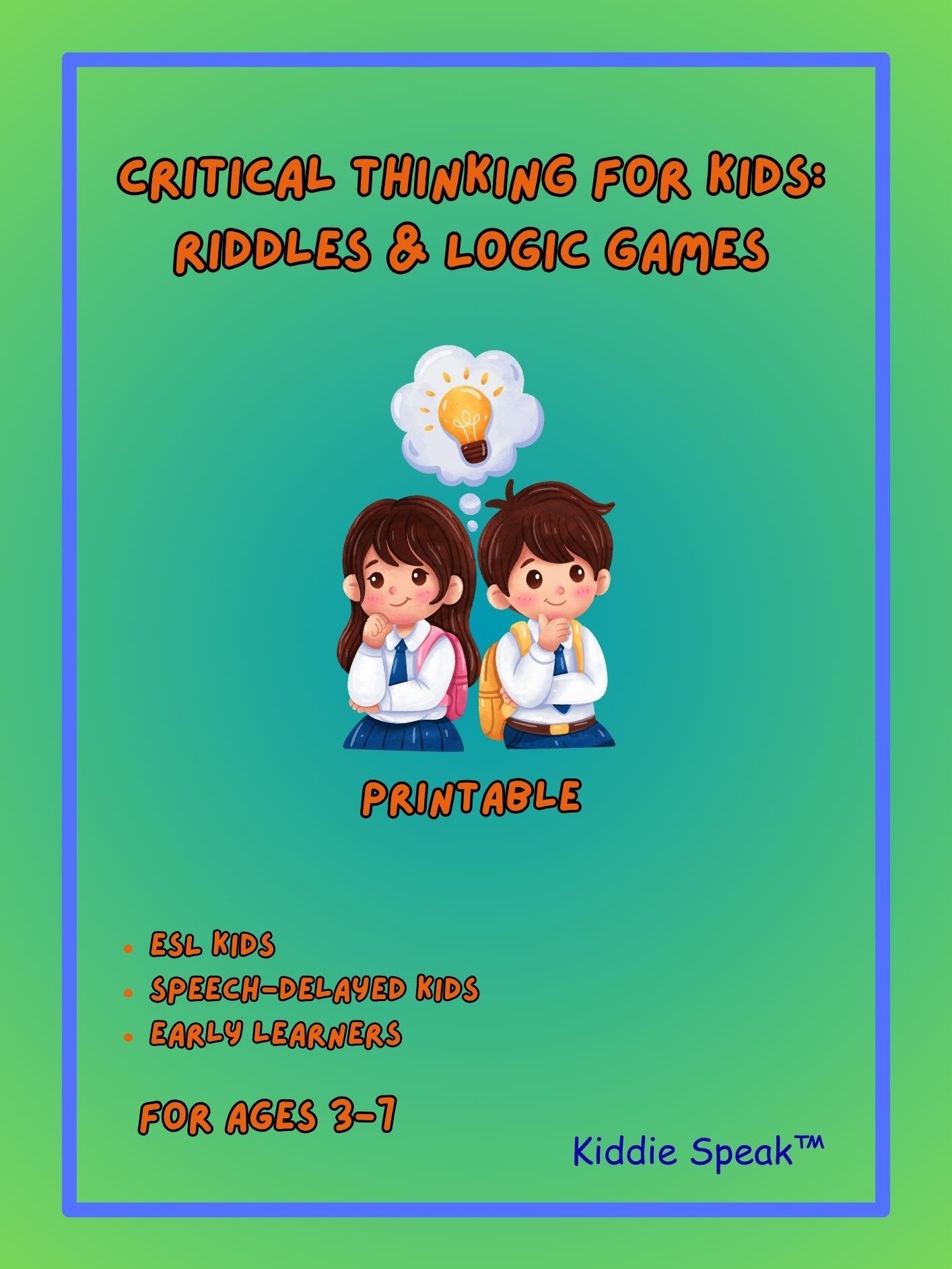 Critical Thinking for Kids Riddles & Logic Game product image (1)