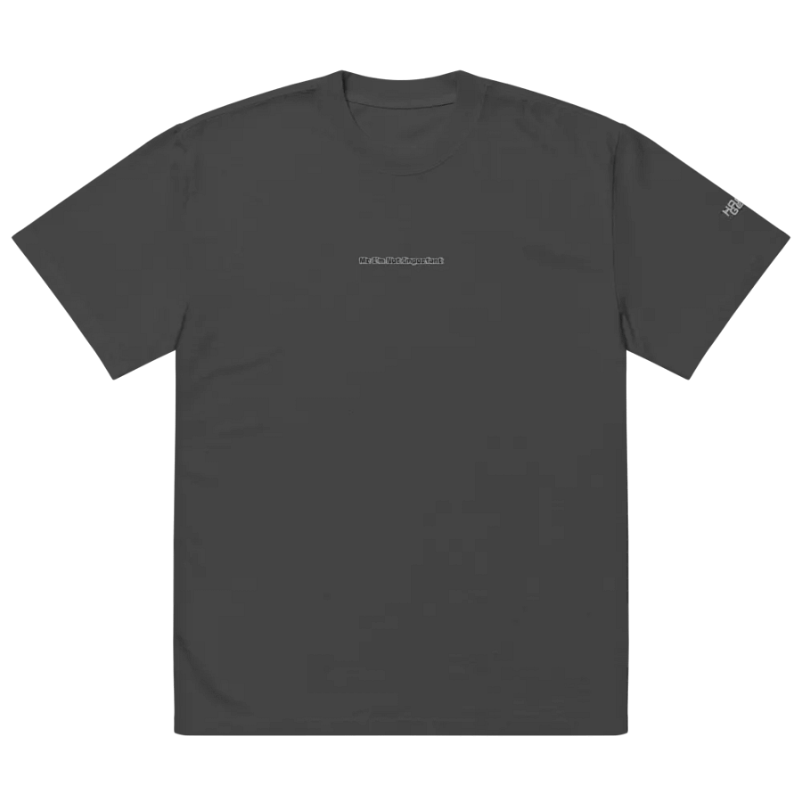 Premium Oversized Faded T-Shirt - Embroidered - Mr I'm Not Important product image (4)