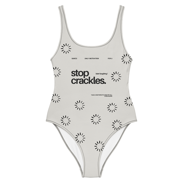 Stop Crackles One Piece Swimsuit product image (2)