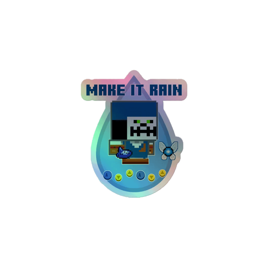 Aggro - Make It Rain - Holographic Sticker product image (1)