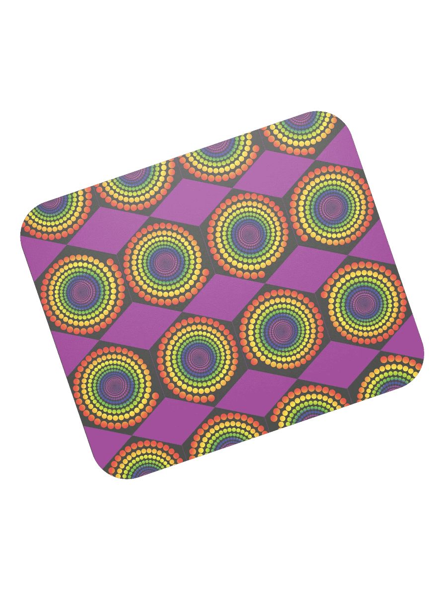 Vivid Spirals Mouse Pad product image (3)