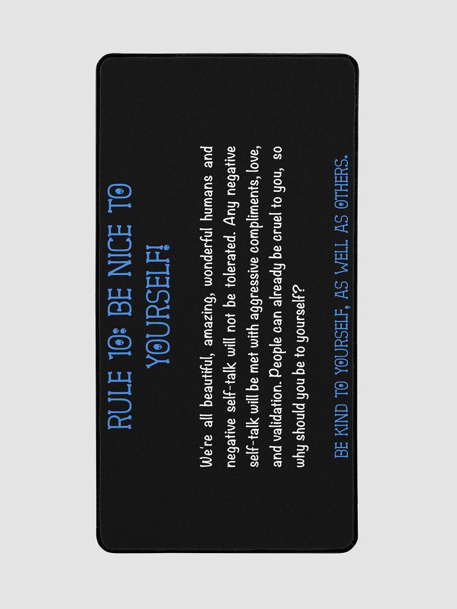 Rule 10 Mousepad product image (2)