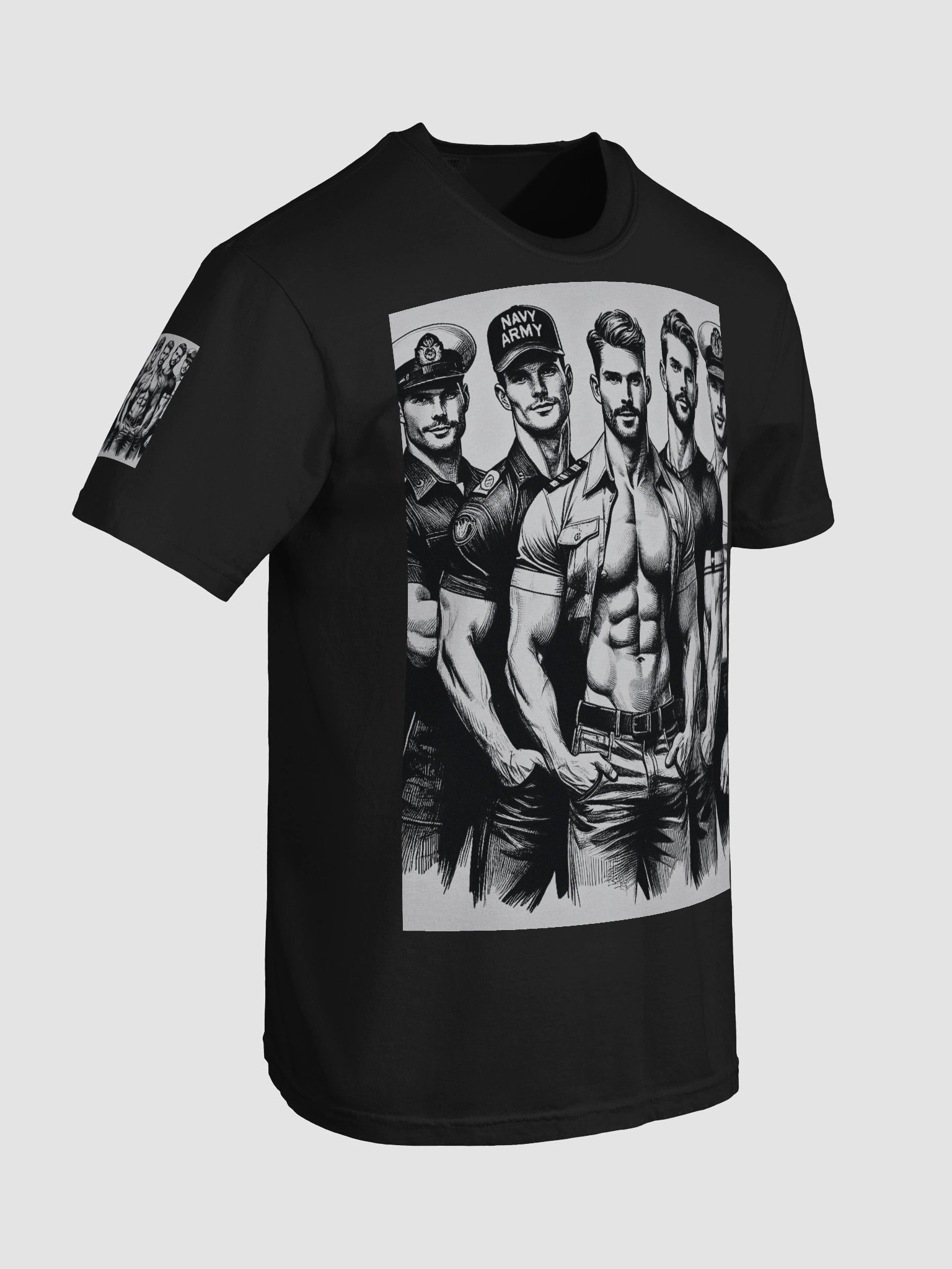 Limited Time Offer Lucky DIP bonus! At Your Service Tom of Finland Tribute Military Gay Pride T Shirt product image (8)