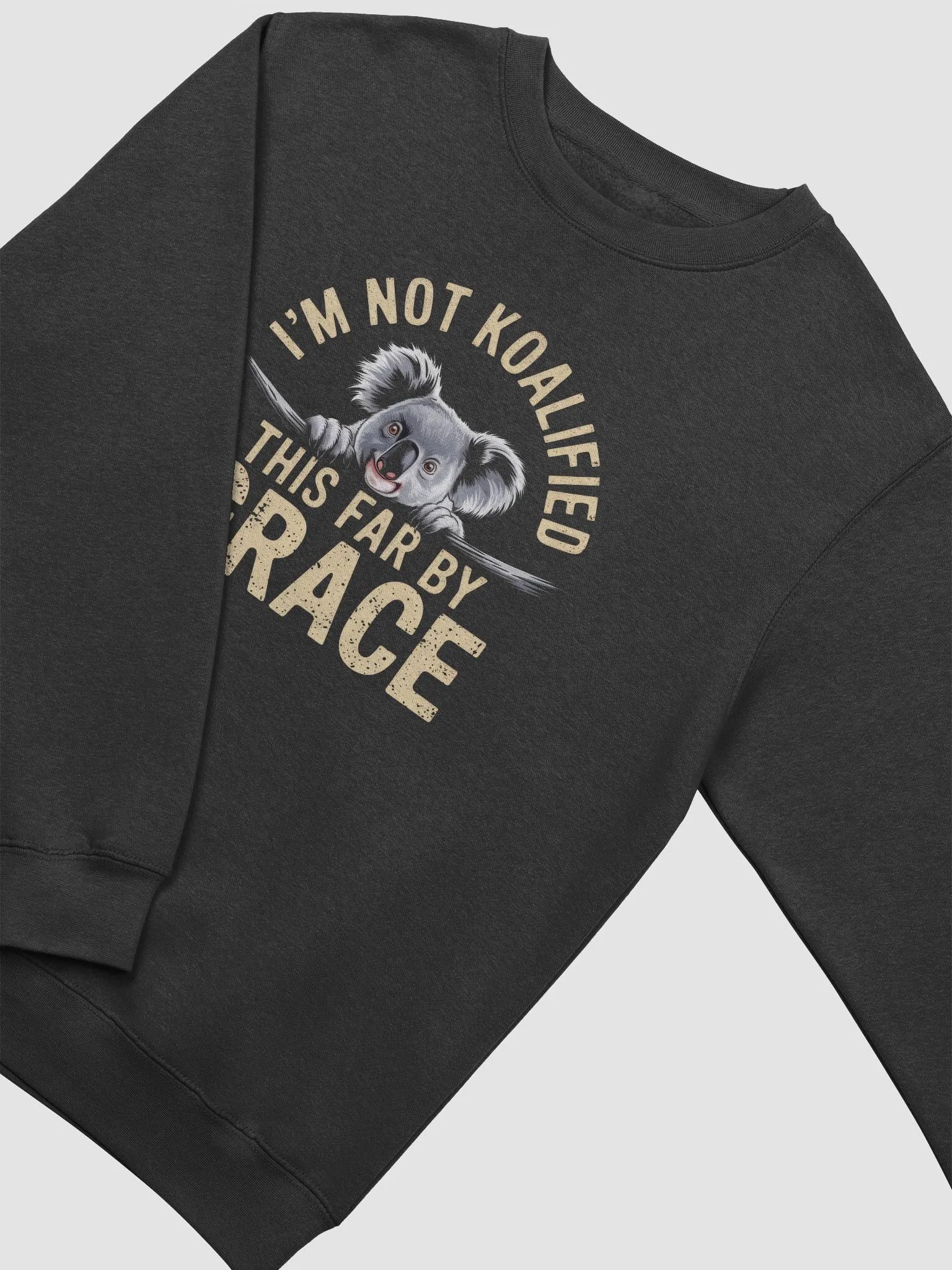 This far by Grace. I'm Not koalified Crewneck product image (6)