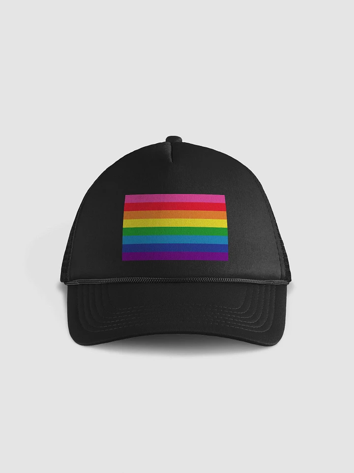 1978 Rainbow Pride Flag = 8-Color - Foam Trucker Hat product image (1)