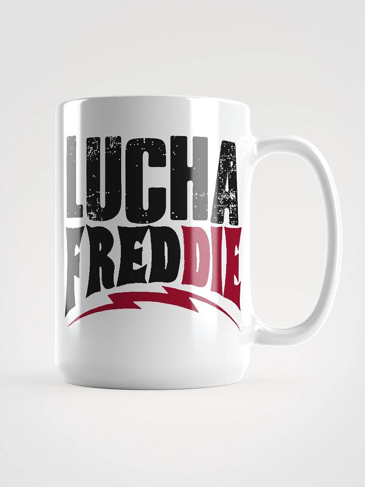 LuchaFredDIE logo mug reg product image (1)