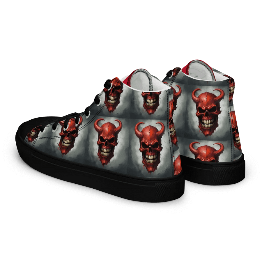 Red Demon Skull Men's High Tops product image (6)