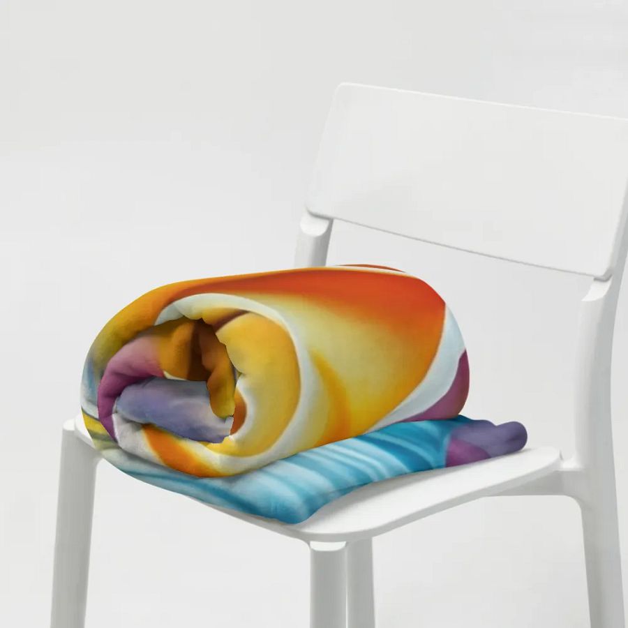 Exotic Colorful Rose Throw Blanket product image (8)