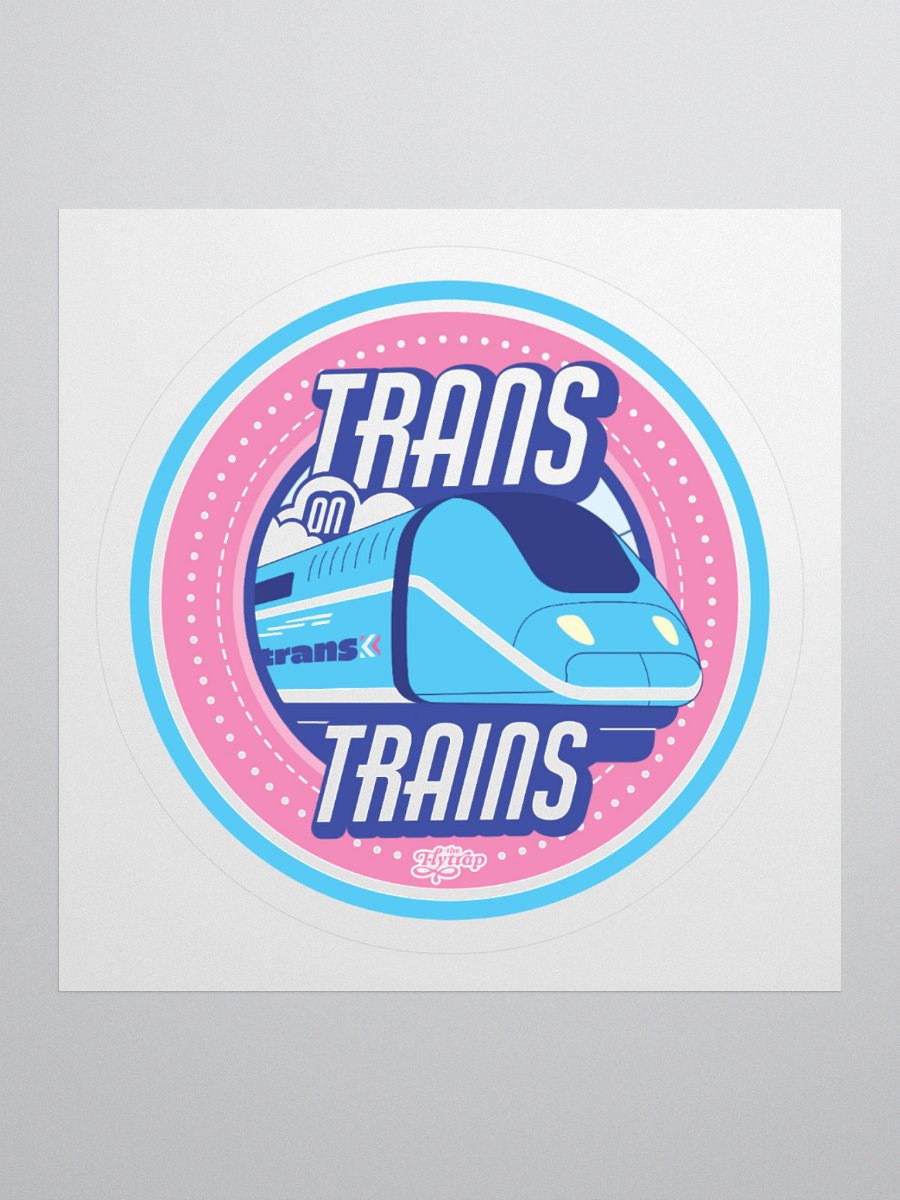 Trans on Trains sticker product image (1)