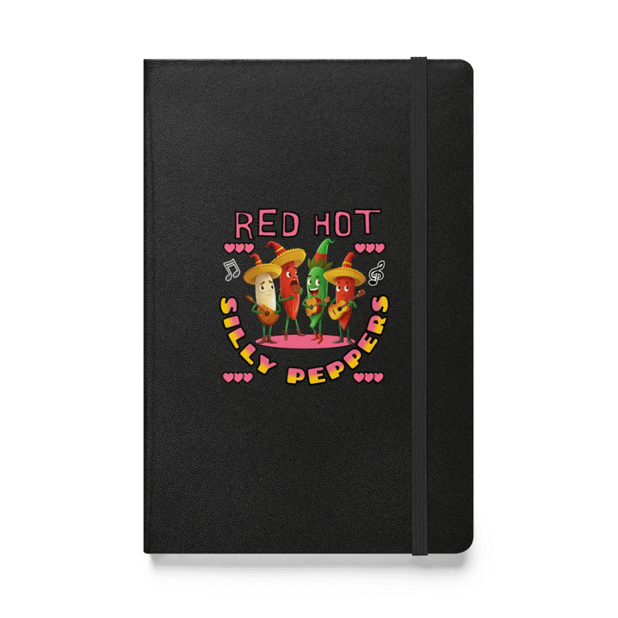 Red Hot Silly Peppers Hardcover Notebook product image (1)