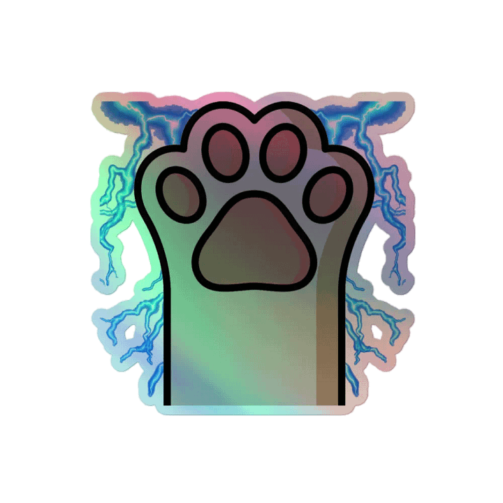 Lightning Paw Holo Sticker product image (2)
