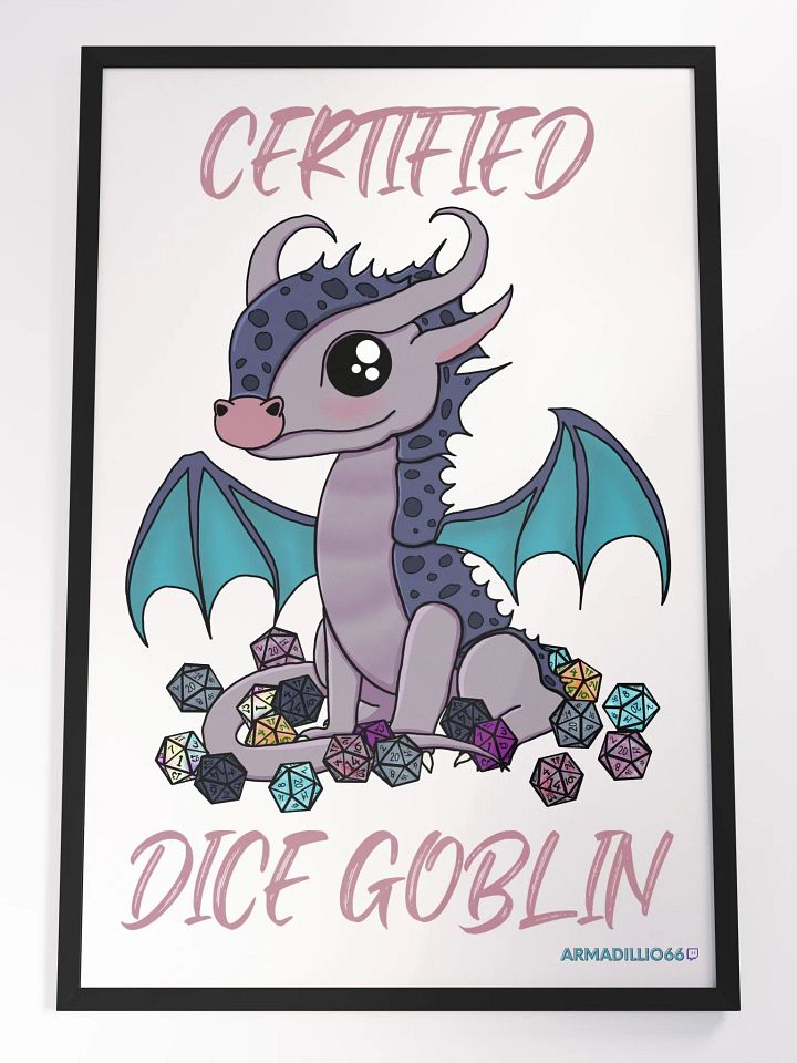 Certified Dice Goblin Poster product image (1)