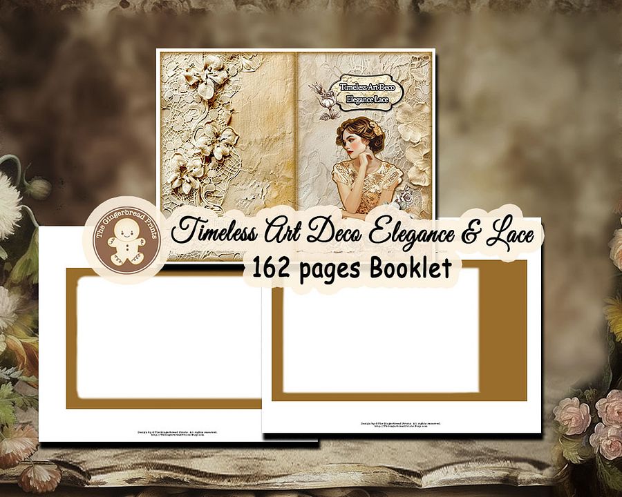 Timeless Art Deco Elegance Vintage Lace Booklet kit product image (2)