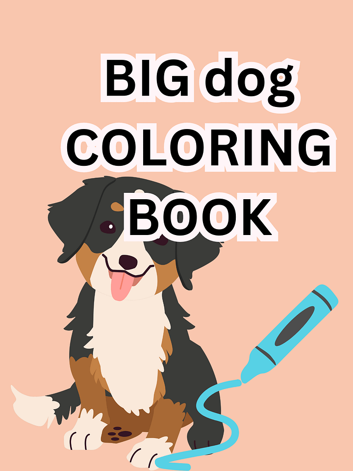 FREE BIG dog COLORING BOOK product image (1)