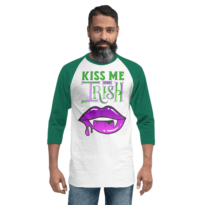Irish Vampire Kiss Raglan Tee product image (2)