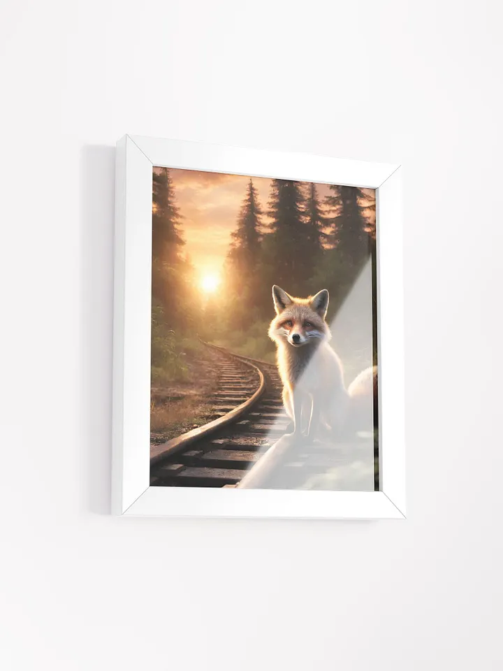 Fox on the Train Tracks at Sunset product image (16)
