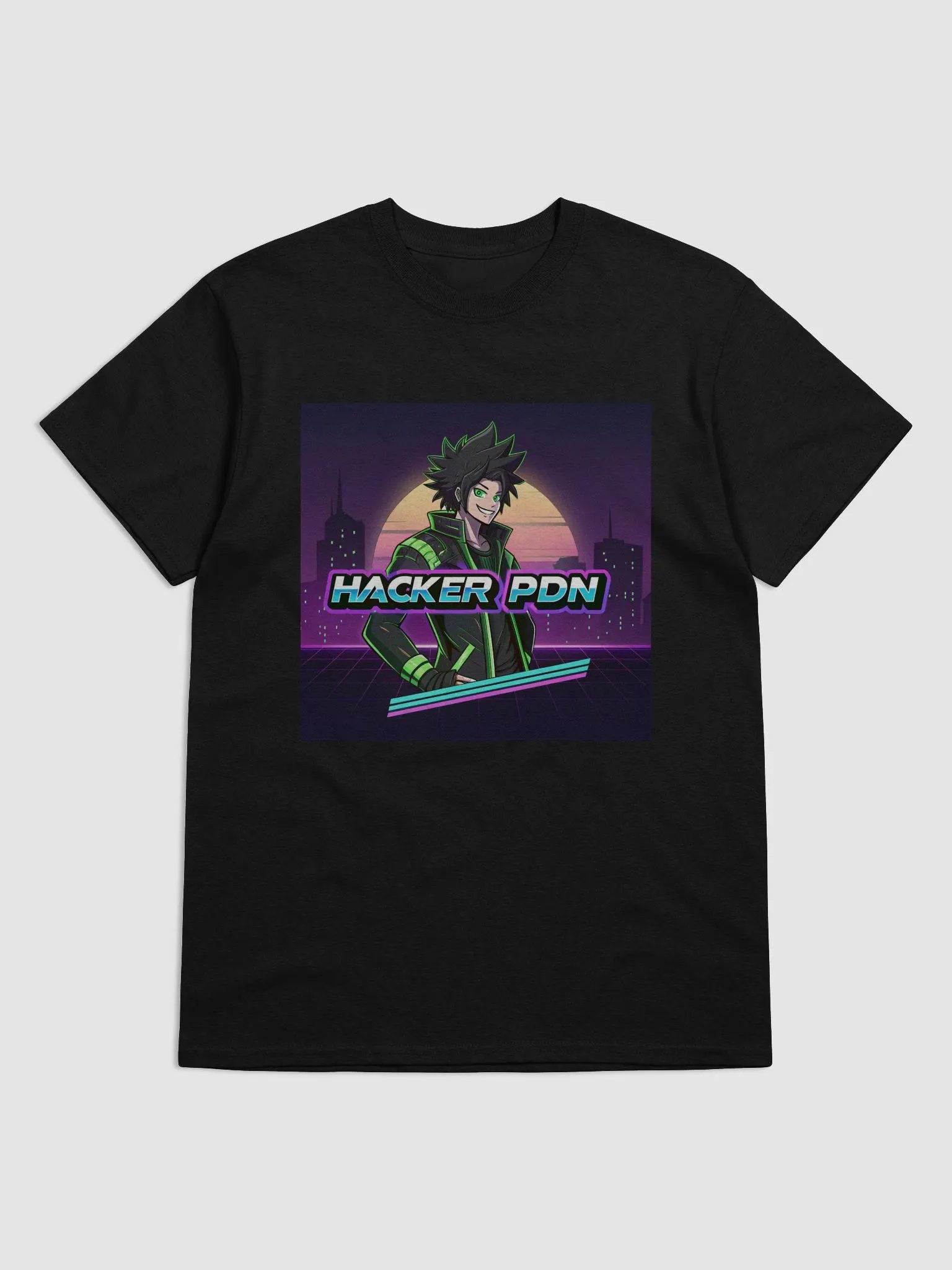 Neon Hacker PDN Graphic Tee product image (1)