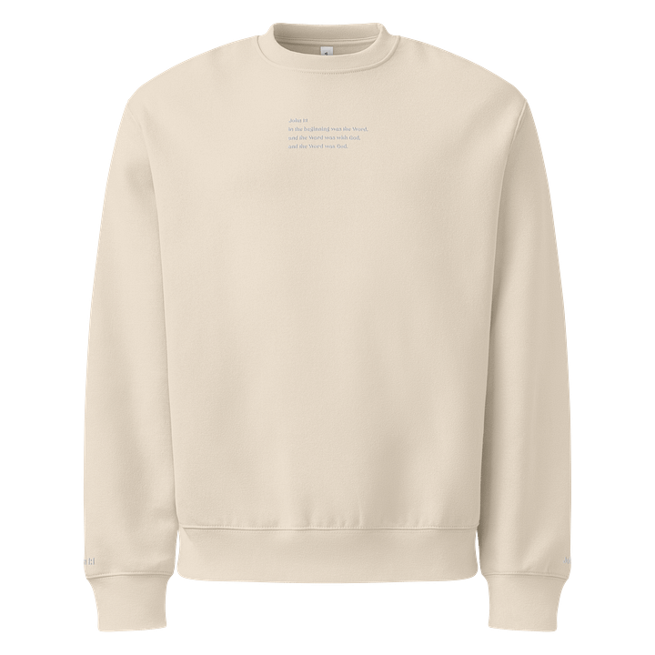 Scripture Sweatshirt Embroidered - John 1:1 Co. product image (5)