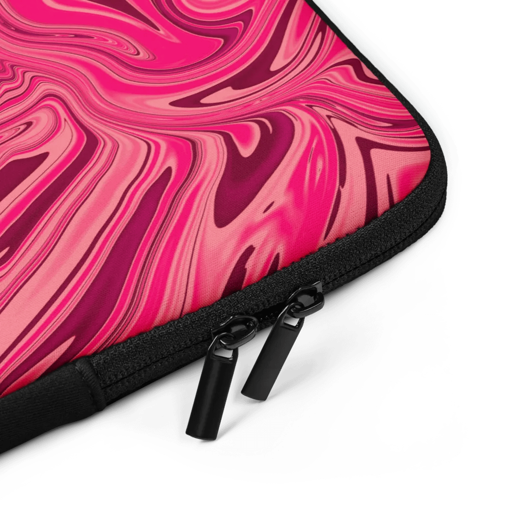 Laptop Sleeve - Shades of Magenta Pink Digital Fluid Art product image (5)
