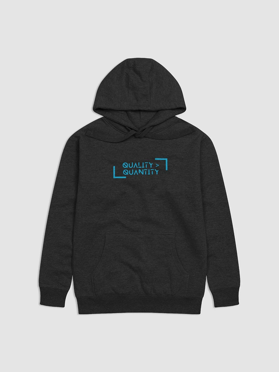 Quality over Quantity Hoodie - Blue Text product image (1)