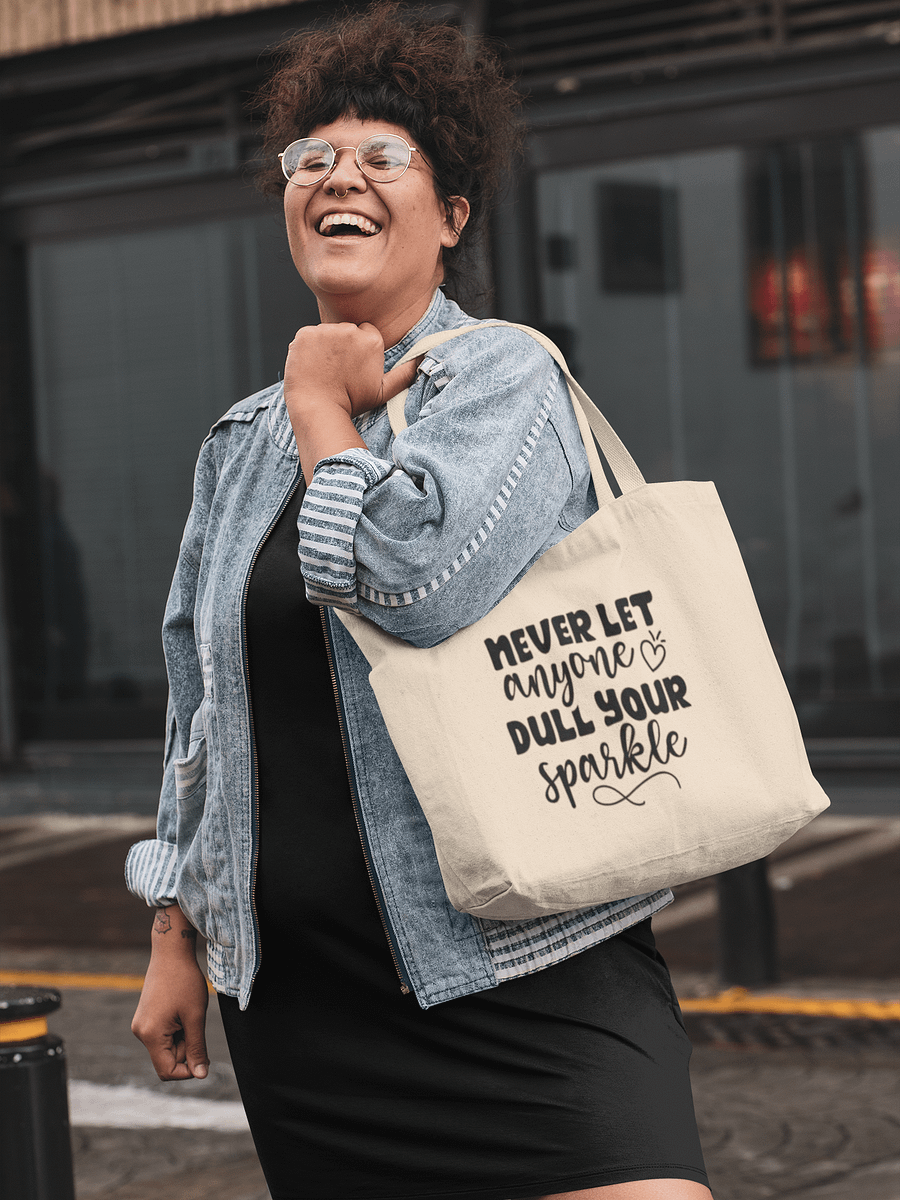 Never Let Anyone Dull Your Sparkle Tote product image (1)