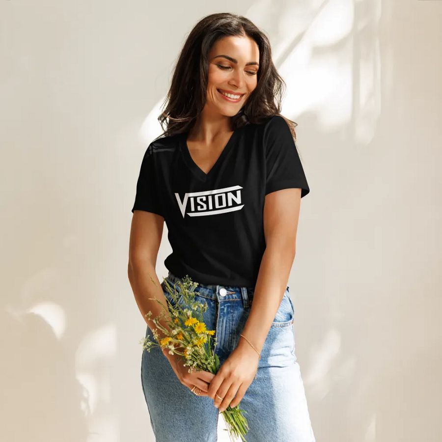 Girl V-Neck Vision Logo product image (11)
