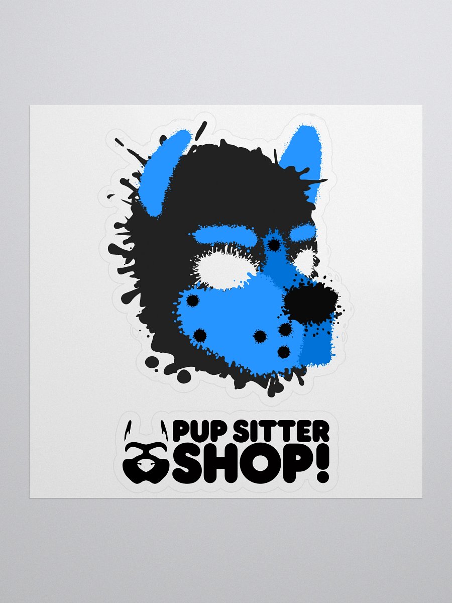 Pup Splatter Sticker - Blue product image (1)