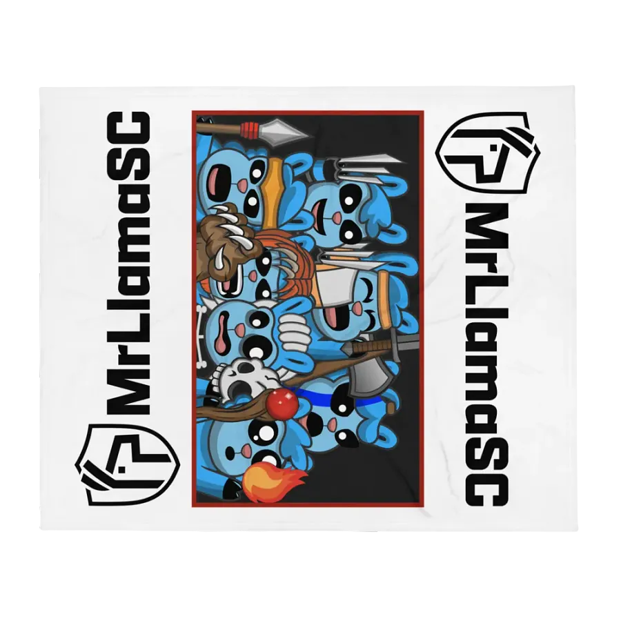 MrLlamaSC Llama Family Blanket product image (1)