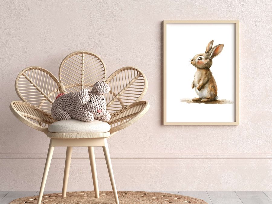 Curious Bunny Print product image (2)