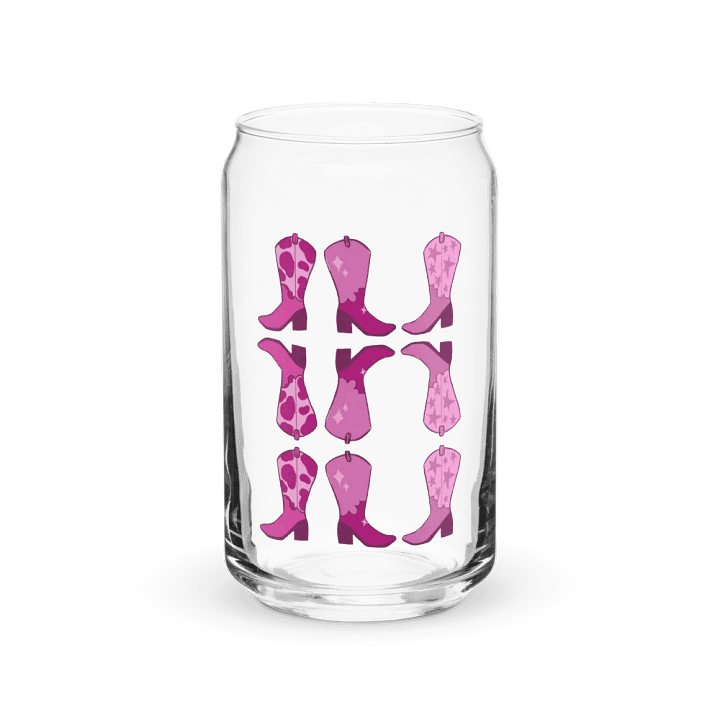 Pretty In Pink Boots Glass Cup product image (2)