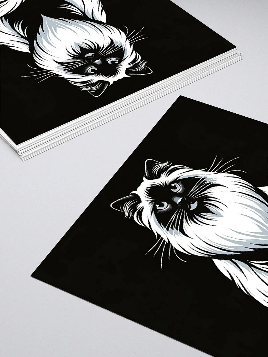 Kiss Cut Stickers: Birman Monochrome product image (4)