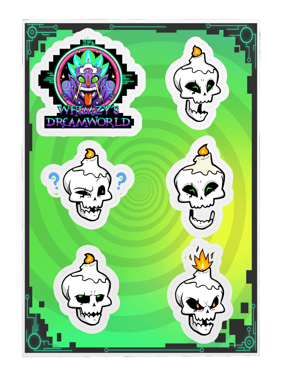 Candlehat Jack Sticker sheet! product image (3)