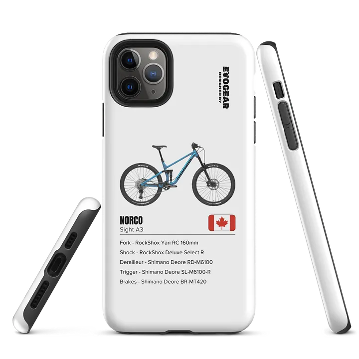 White Norco Sight A3 iPhone Case product image (5)