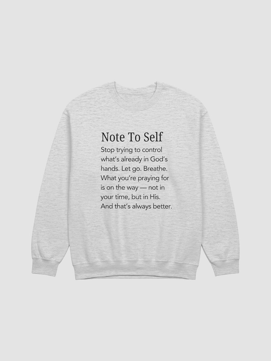 In God’s Hands – Let Go & Trust Crewneck Sweatshirt product image (1)