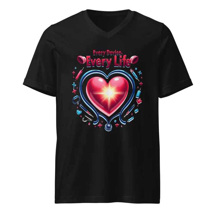 EVERY DEVICE EVERY LIFE V-Neck Tee product image (1)
