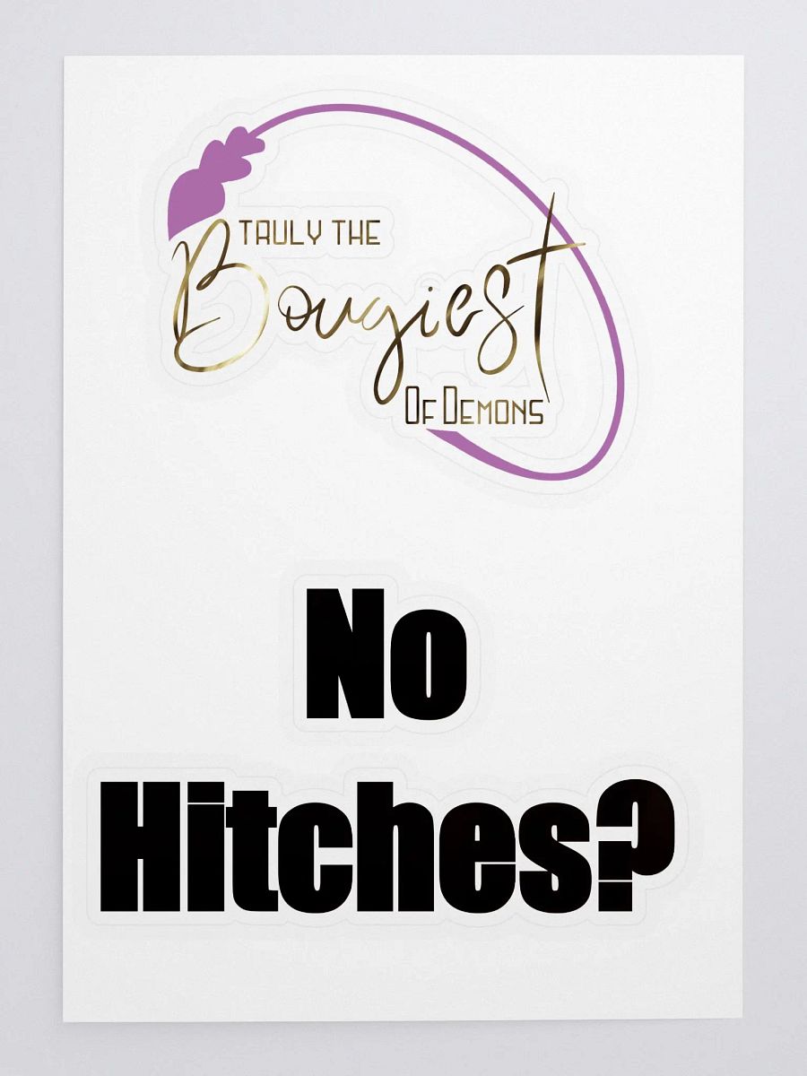 Bougiest of Demons and No Hitches? Stickers product image (2)