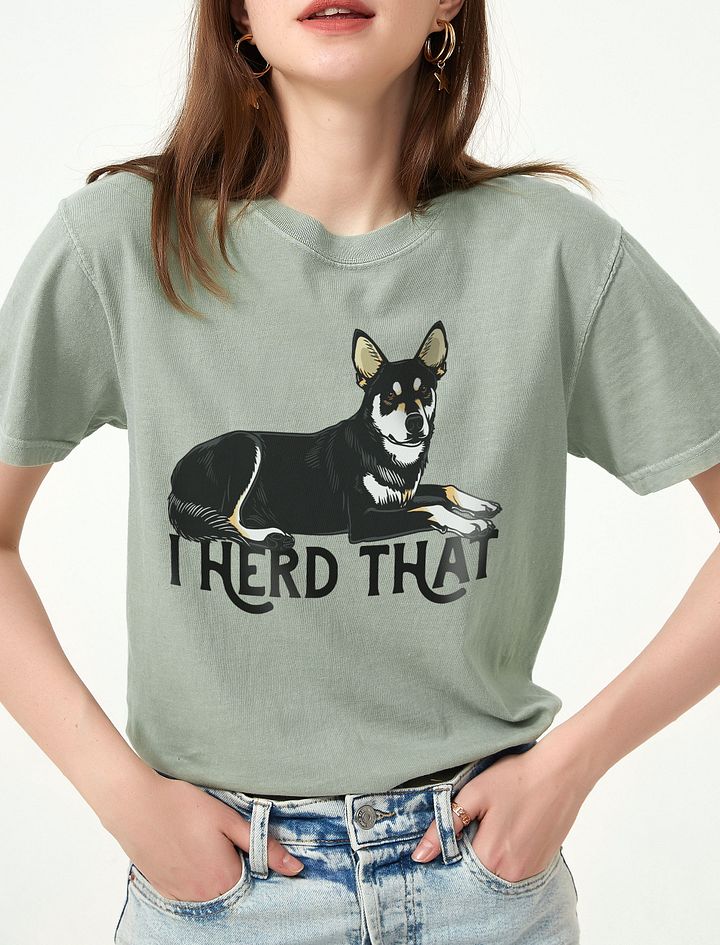 Custom - I Herd That T-Shirt | Funny Australian Kelpie Mix Shirt for Herding Dog Owners product image (1)