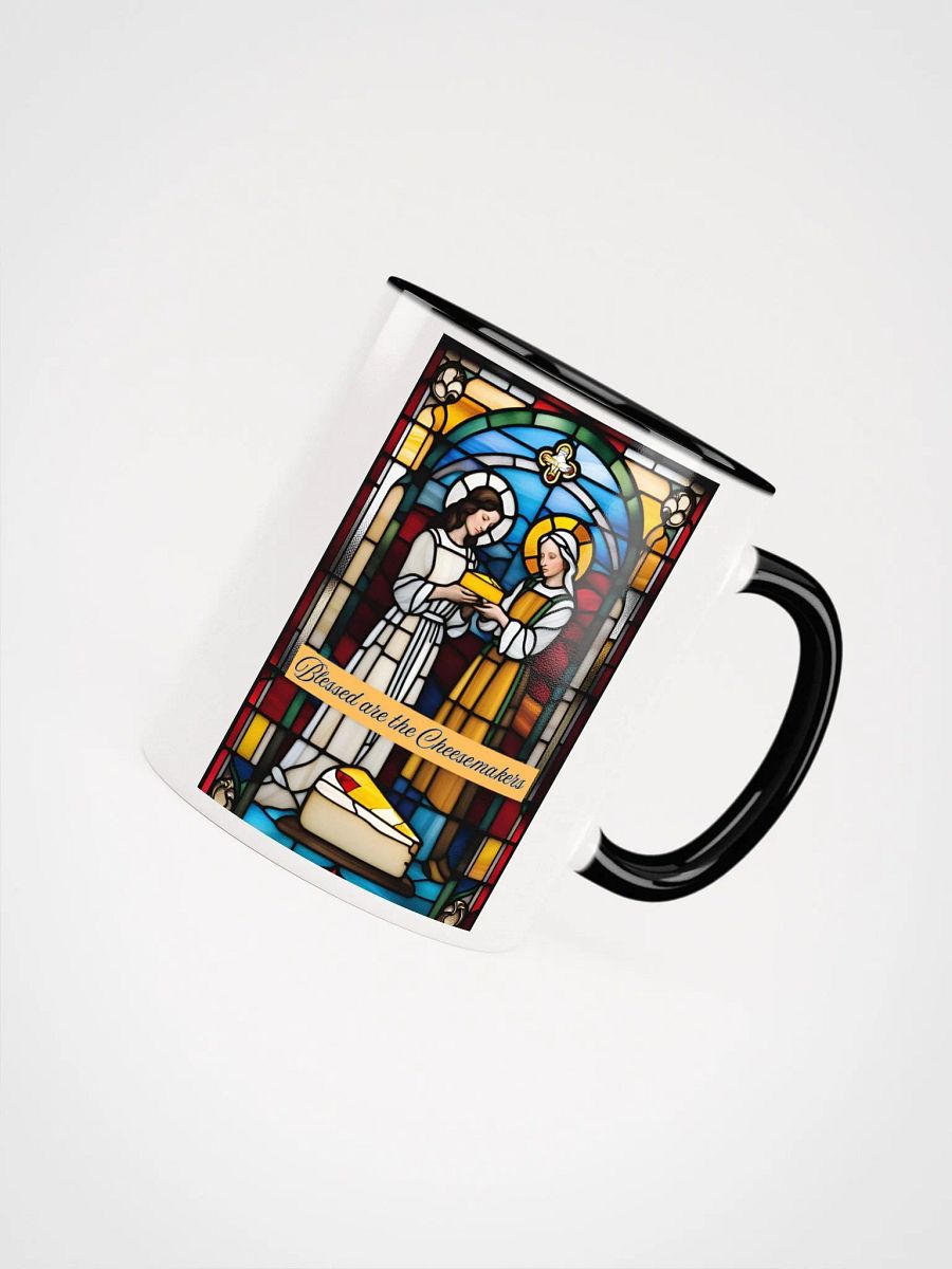Blessed are the Cheesemakers Stained Glass Mug #01 product image (49)