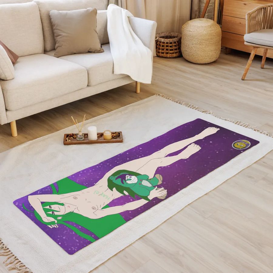 Leafy Van Gogh's Garfsona Daki Yoga Mat product image (8)