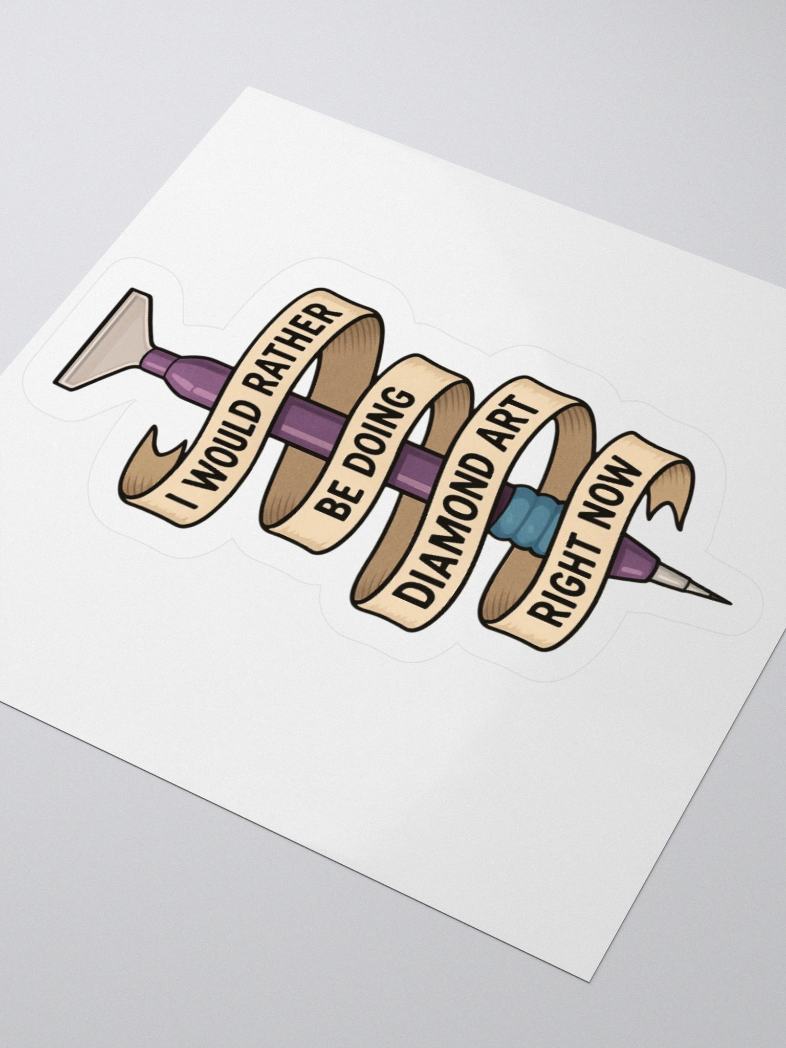 Would rather be doing diamond art sticker product image (9)