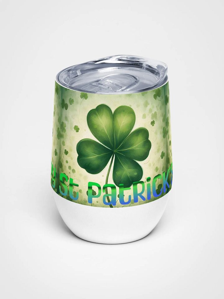St Patrick’s Day Wine Tumbler product image (1)
