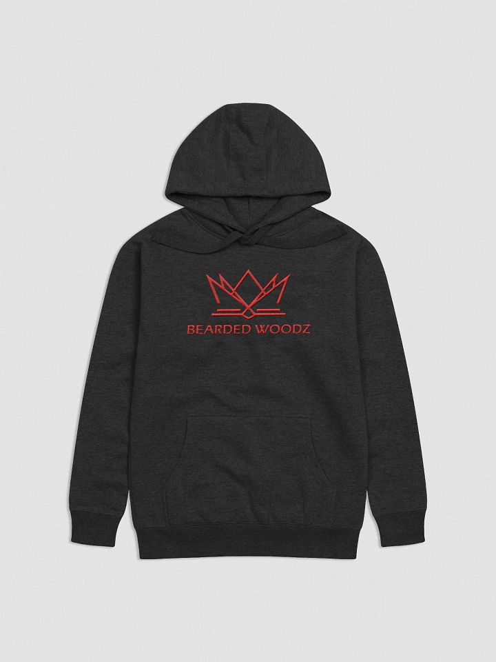 Men's Bearded Woodz Hoodie (Red Embroidery) product image (1)