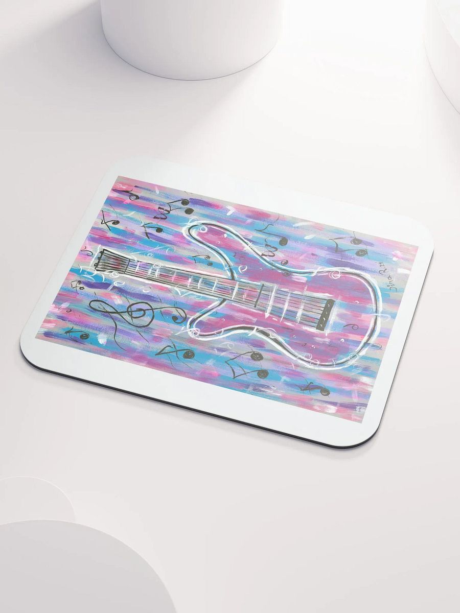My Guitar (art by Dina R.) acrylic painting picture - mouse pad product image (3)