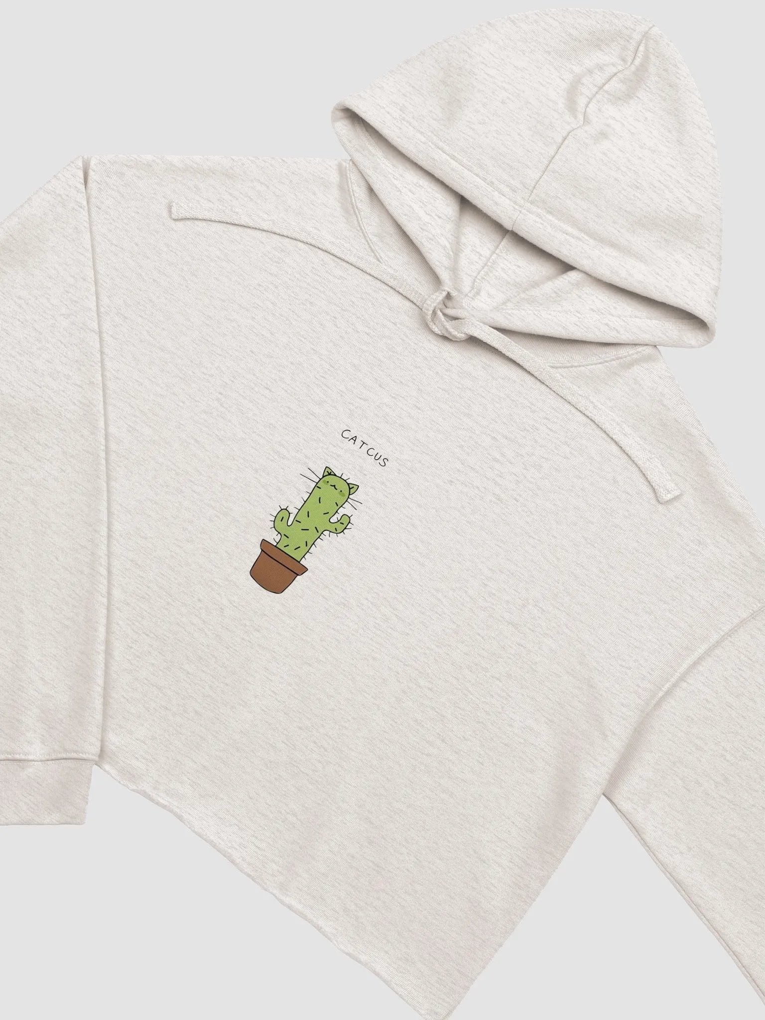Catcus Cartoon Crop Hoodie product image (15)